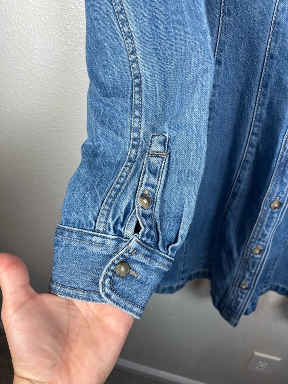 NWT Madewell Seamed Mini Dress in Ramey Wash: Airy Denim Edition Women's 2 - Picture 8 of 14